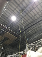 When you need 9 lights changed, 110 feet from the floor, we send our Tactical Access Team. 